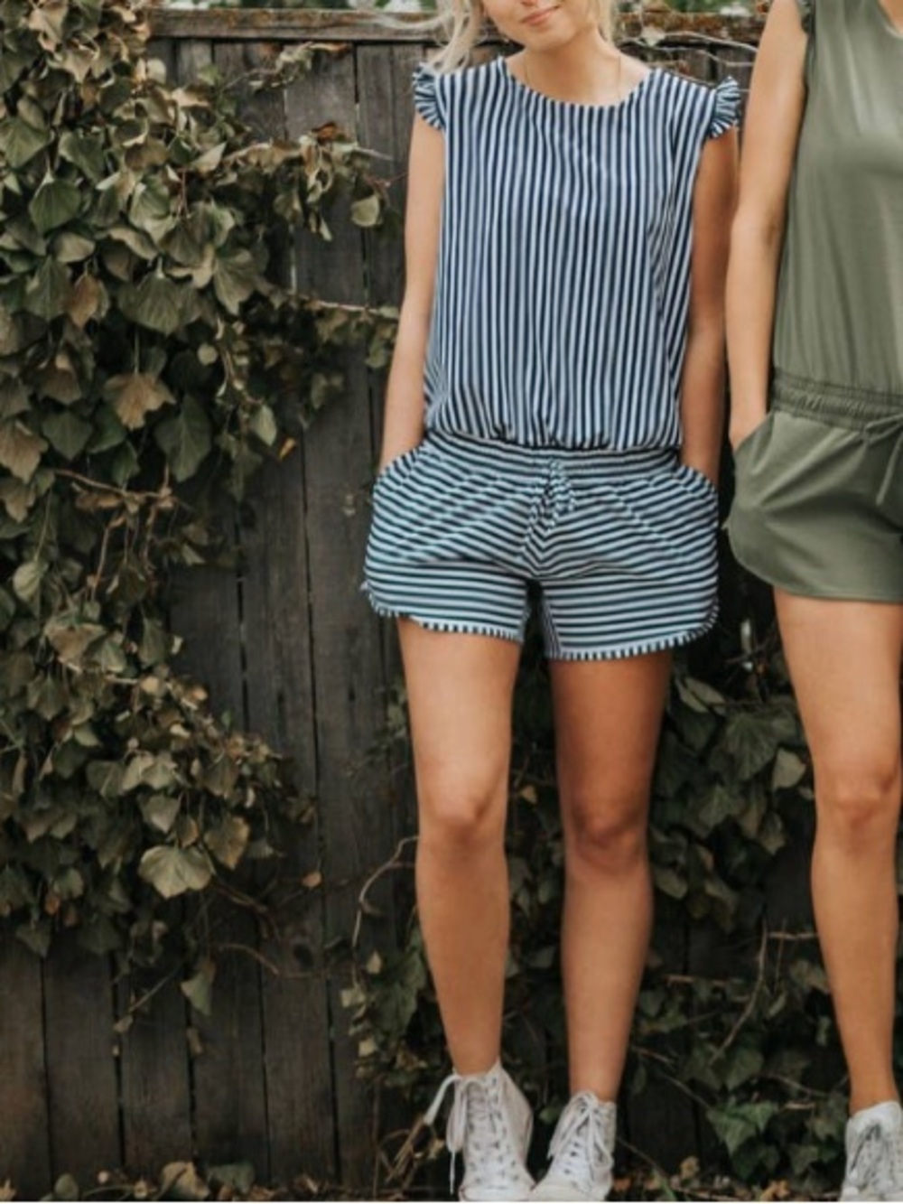 New Albion Pana Striped Romper